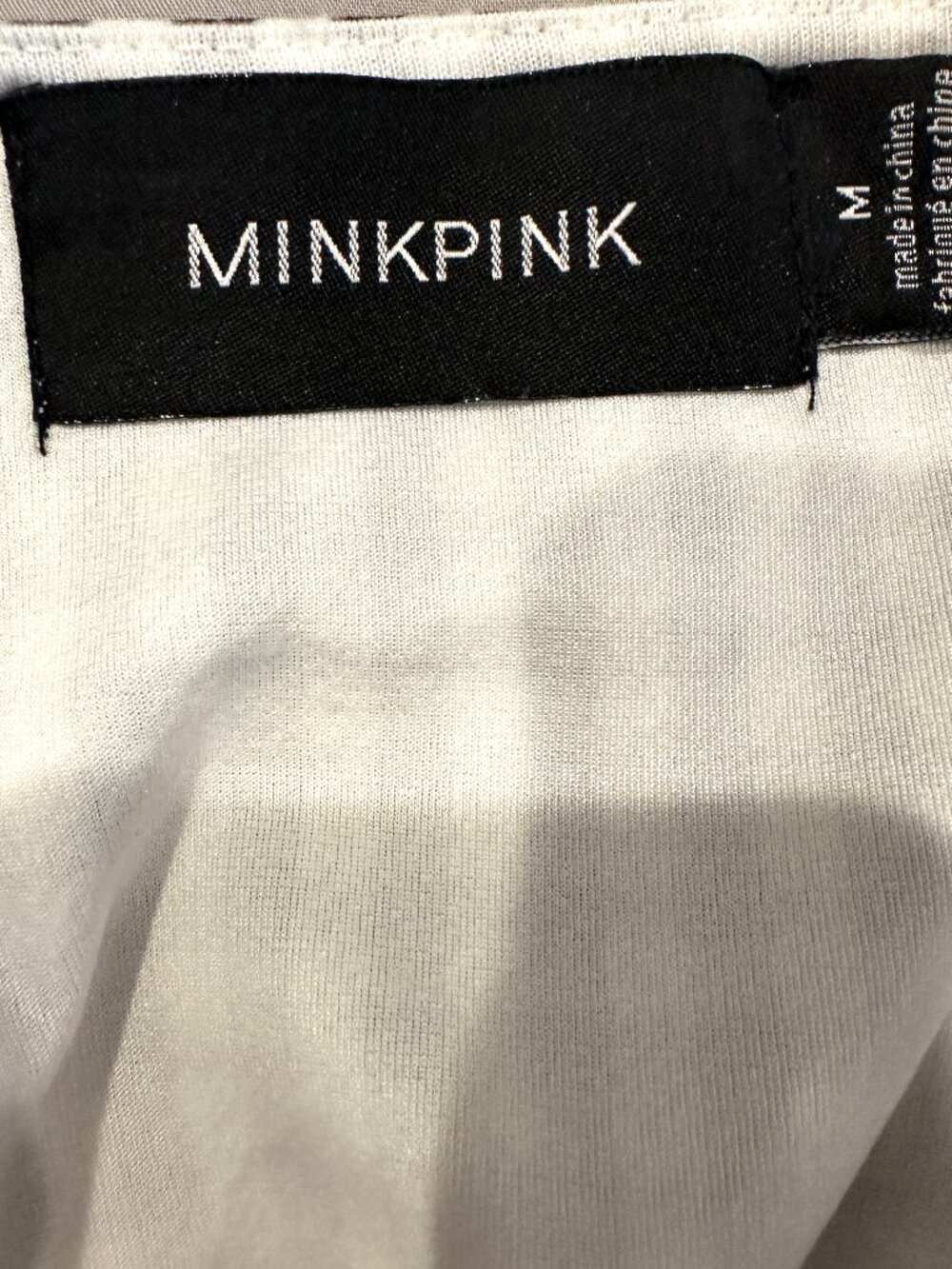 MINKPINK GINGHAM FLORAL DRESS MEDIUM - Picture 7 of 7